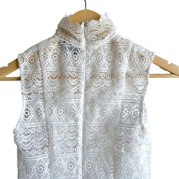 Abyss by Abby Lace Dress Size Small White - Picture 7 of 14